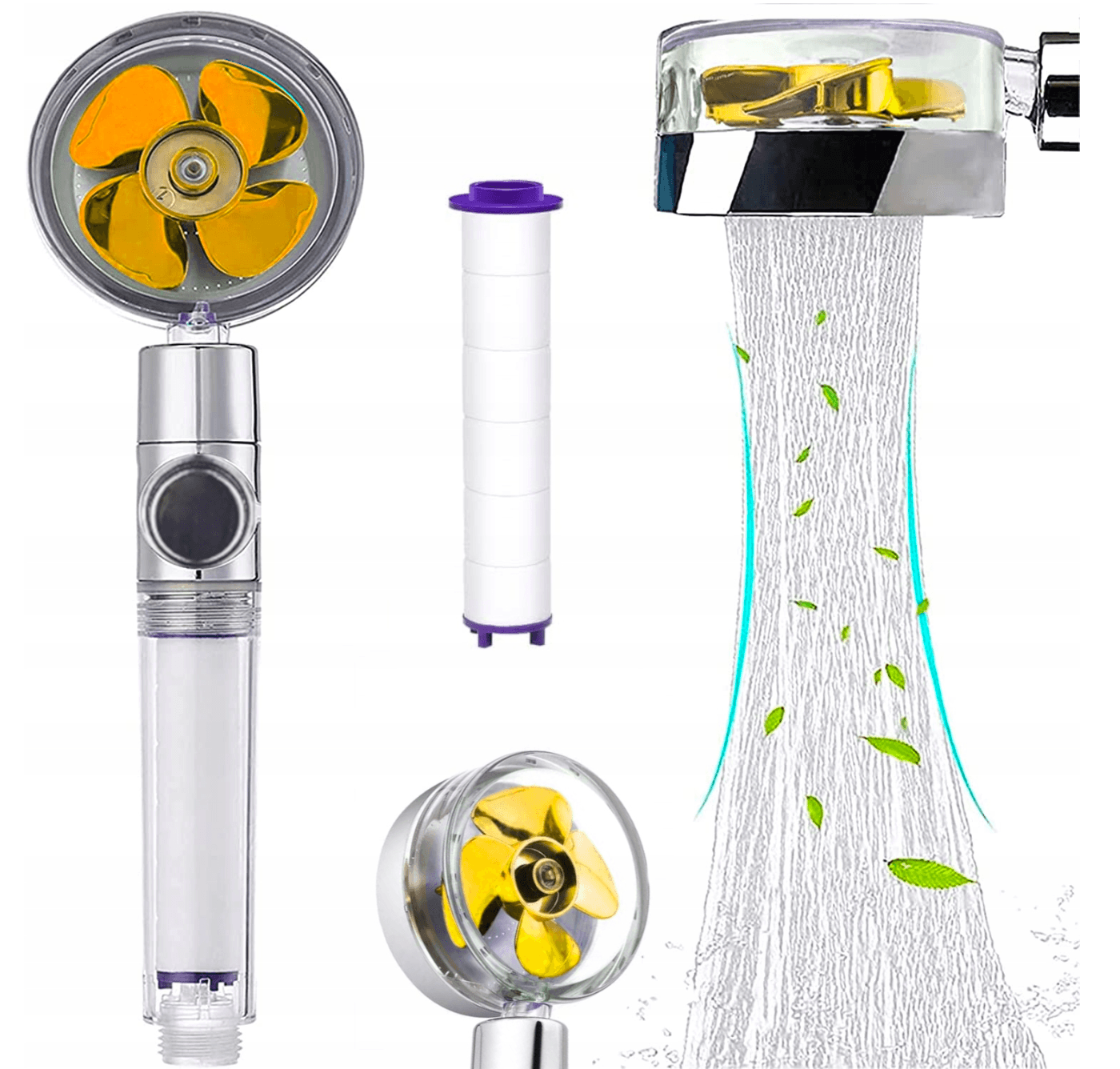 Turbo słuchawka prysznicowa z filtrem